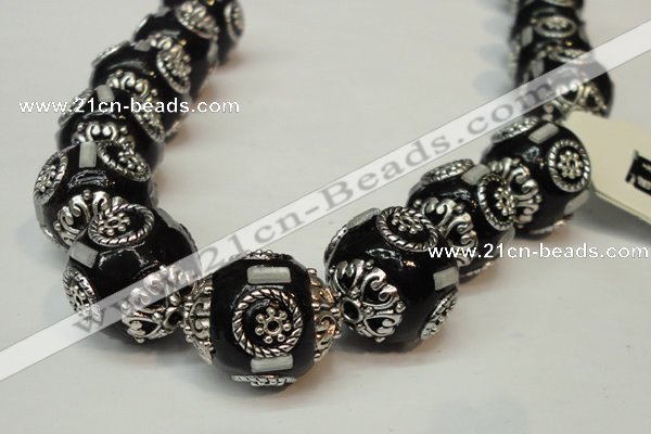 CIB229 18mm round fashion Indonesia jewelry beads wholesale