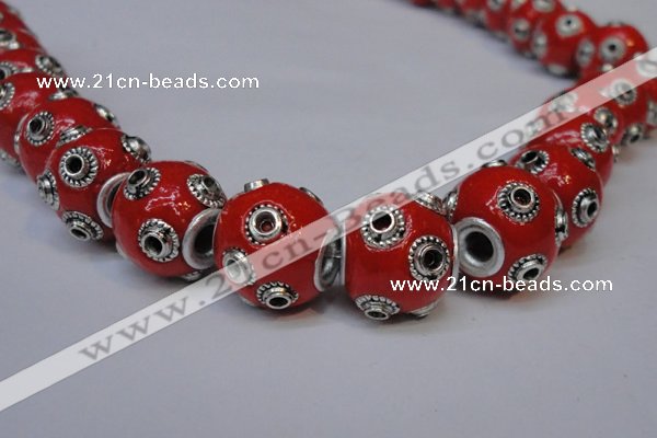 CIB230 13mm round fashion Indonesia jewelry beads wholesale