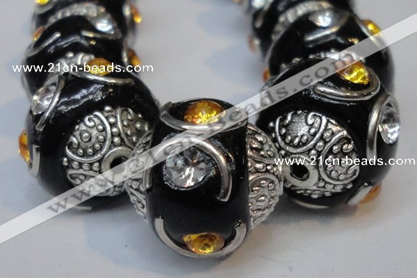 CIB238 15mm round fashion Indonesia jewelry beads wholesale