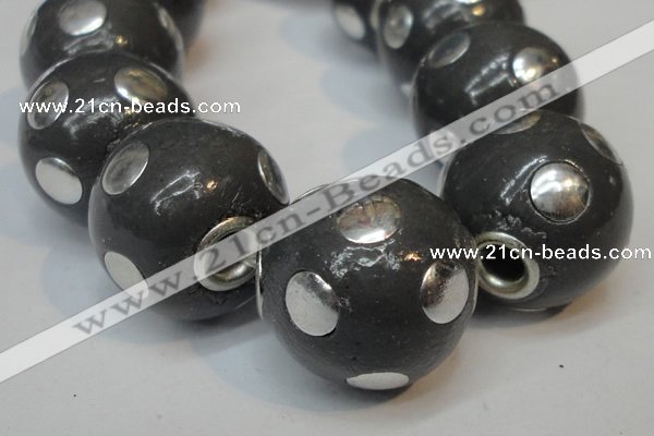 CIB241 18mm round fashion Indonesia jewelry beads wholesale