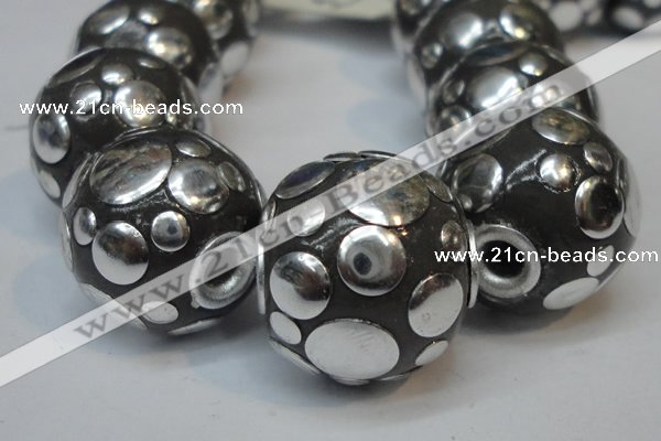 CIB244 18mm round fashion Indonesia jewelry beads wholesale