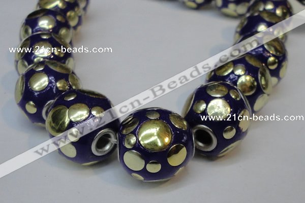 CIB247 18mm round fashion Indonesia jewelry beads wholesale