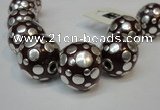 CIB251 22mm round fashion Indonesia jewelry beads wholesale