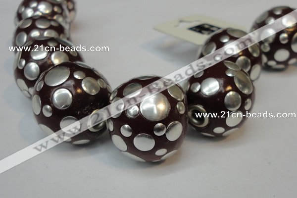 CIB251 22mm round fashion Indonesia jewelry beads wholesale