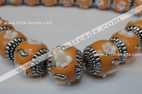 CIB260 17*18mm drum fashion Indonesia jewelry beads wholesale