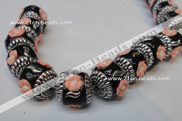 CIB263 17*18mm drum fashion Indonesia jewelry beads wholesale