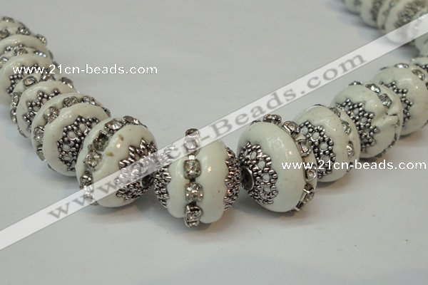 CIB270 14*16mm rondelle fashion Indonesia jewelry beads wholesale