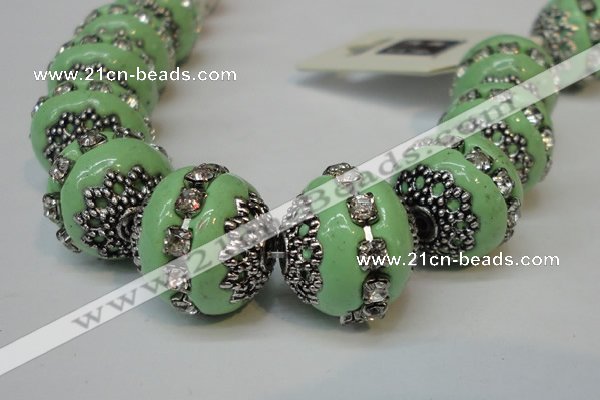 CIB271 14*16mm rondelle fashion Indonesia jewelry beads wholesale