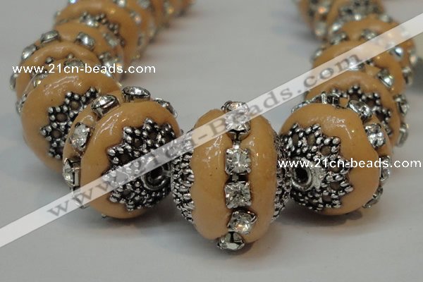 CIB272 14*16mm rondelle fashion Indonesia jewelry beads wholesale