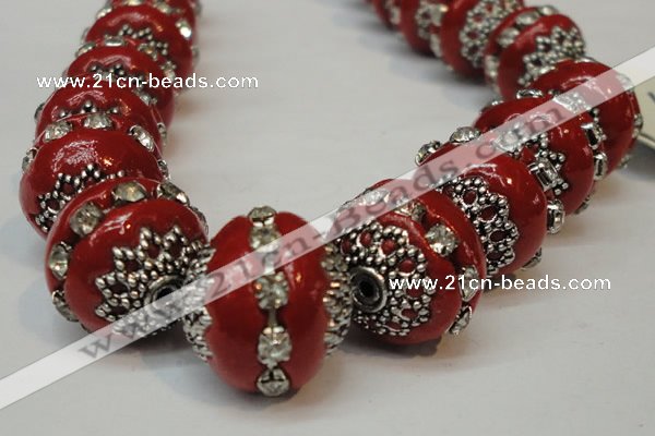 CIB273 14*16mm rondelle fashion Indonesia jewelry beads wholesale