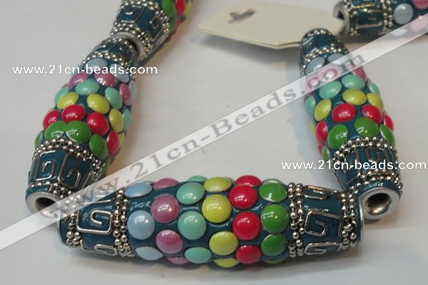 CIB28 17*60mm rice fashion Indonesia jewelry beads wholesale