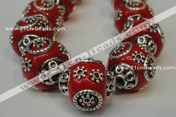 CIB281 16*16mm rondelle fashion Indonesia jewelry beads wholesale