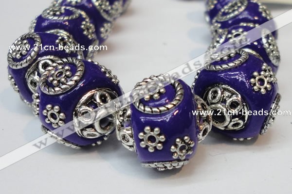 CIB283 16*16mm rondelle fashion Indonesia jewelry beads wholesale