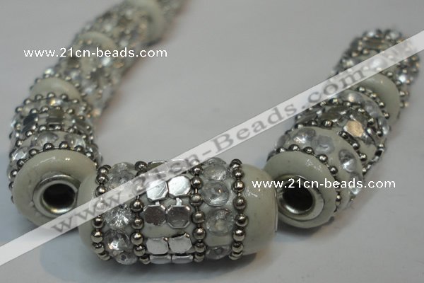 CIB290 13*25mm drum fashion Indonesia jewelry beads wholesale