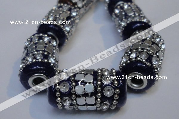 CIB293 13*25mm drum fashion Indonesia jewelry beads wholesale