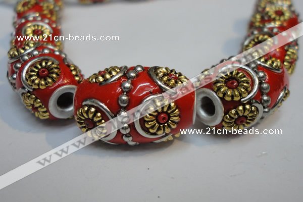 CIB296 14*22mm drum fashion Indonesia jewelry beads wholesale