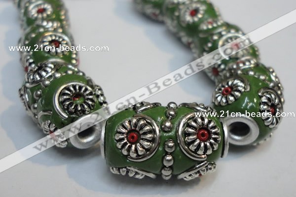 CIB297 14*22mm drum fashion Indonesia jewelry beads wholesale