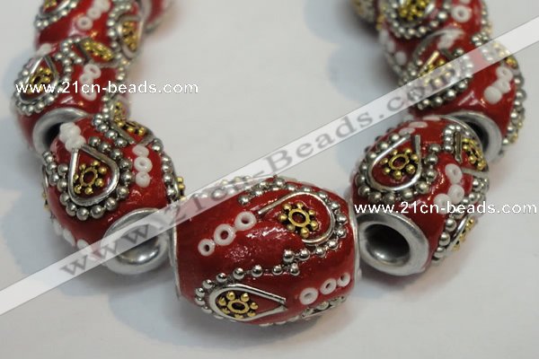 CIB300 15*20mm drum fashion Indonesia jewelry beads wholesale