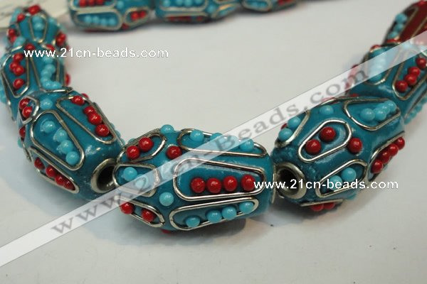 CIB311 17*26mm drum fashion Indonesia jewelry beads wholesale