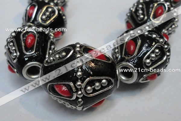 CIB317 20*23mm drum fashion Indonesia jewelry beads wholesale