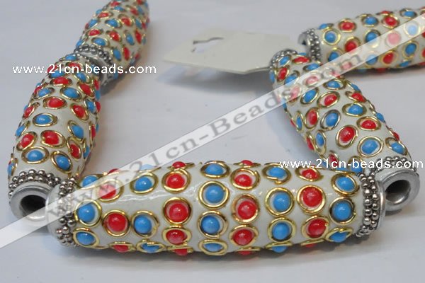 CIB33 17*60mm rice fashion Indonesia jewelry beads wholesale