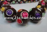 CIB351 20mm round fashion Indonesia jewelry beads wholesale