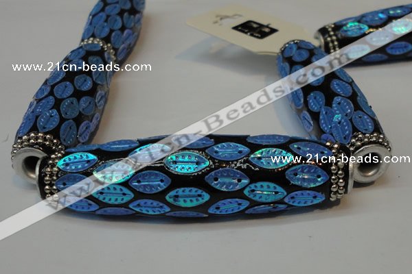 CIB37 17*60mm rice fashion Indonesia jewelry beads wholesale