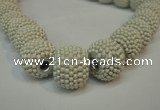 CIB390 15mm round fashion Indonesia jewelry beads wholesale