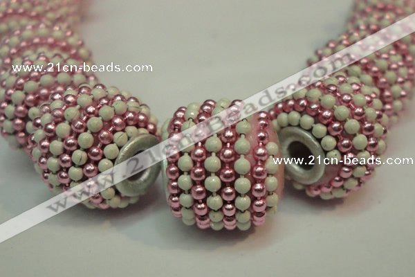 CIB393 15mm round fashion Indonesia jewelry beads wholesale