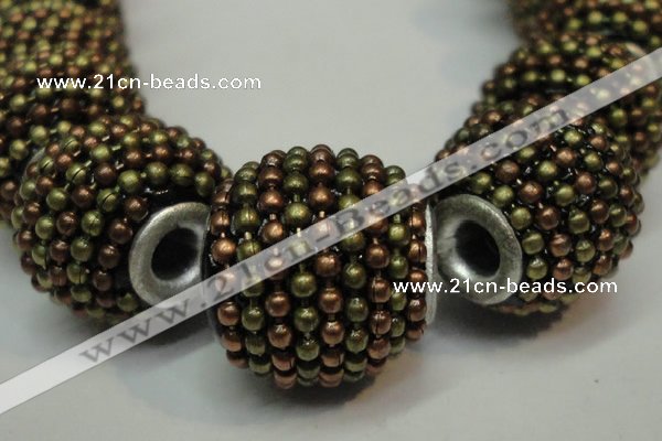 CIB396 15mm round fashion Indonesia jewelry beads wholesale