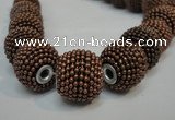 CIB402 17mm round fashion Indonesia jewelry beads wholesale