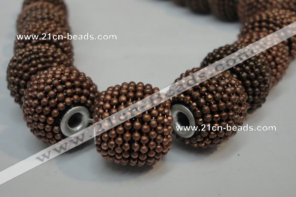 CIB402 17mm round fashion Indonesia jewelry beads wholesale