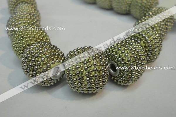 CIB412 20mm round fashion Indonesia jewelry beads wholesale