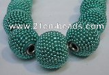 CIB414 20mm round fashion Indonesia jewelry beads wholesale