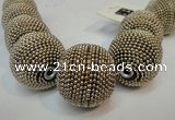 CIB418 30mm round fashion Indonesia jewelry beads wholesale