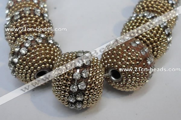 CIB420 22mm round fashion Indonesia jewelry beads wholesale