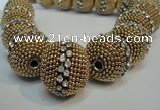 CIB422 25mm round fashion Indonesia jewelry beads wholesale