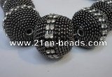 CIB426 25mm round fashion Indonesia jewelry beads wholesale