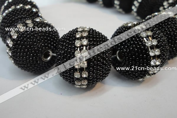 CIB427 25mm round fashion Indonesia jewelry beads wholesale