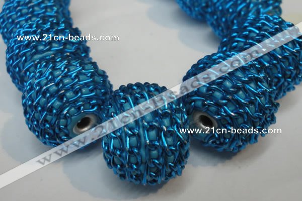 CIB451 24mm round fashion Indonesia jewelry beads wholesale