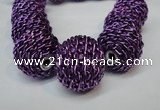 CIB452 24mm round fashion Indonesia jewelry beads wholesale