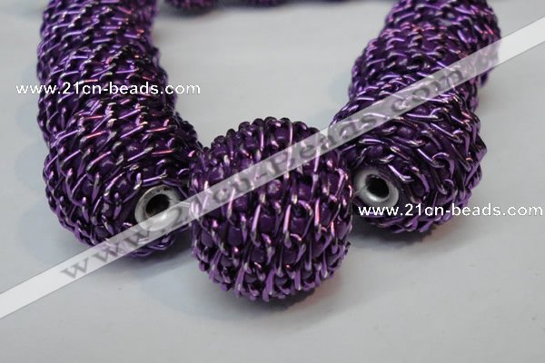 CIB452 24mm round fashion Indonesia jewelry beads wholesale