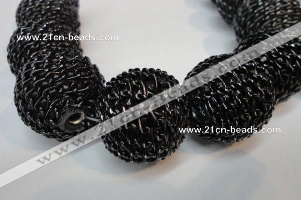 CIB456 30mm round fashion Indonesia jewelry beads wholesale