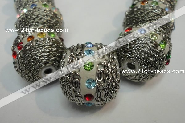CIB460 25mm round fashion Indonesia jewelry beads wholesale