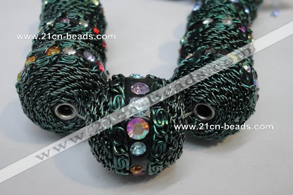 CIB461 25mm round fashion Indonesia jewelry beads wholesale