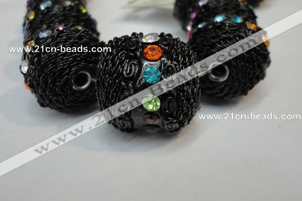 CIB462 25mm round fashion Indonesia jewelry beads wholesale