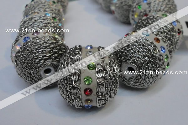 CIB465 25mm round fashion Indonesia jewelry beads wholesale