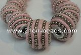 CIB470 14*14mm drum fashion Indonesia jewelry beads wholesale