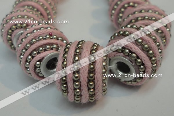 CIB470 14*14mm drum fashion Indonesia jewelry beads wholesale