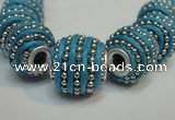 CIB473 14*14mm drum fashion Indonesia jewelry beads wholesale